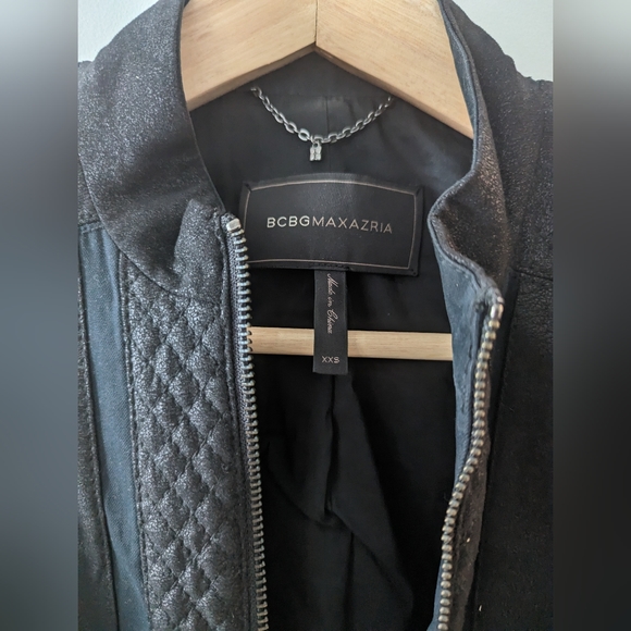BCBG Maxazaria Black Utility Jacket - Picture 2 of 4